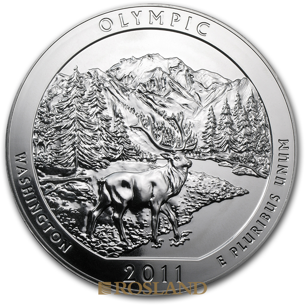 5 Unzen Silbermünze ATB Olympic National Park 2011