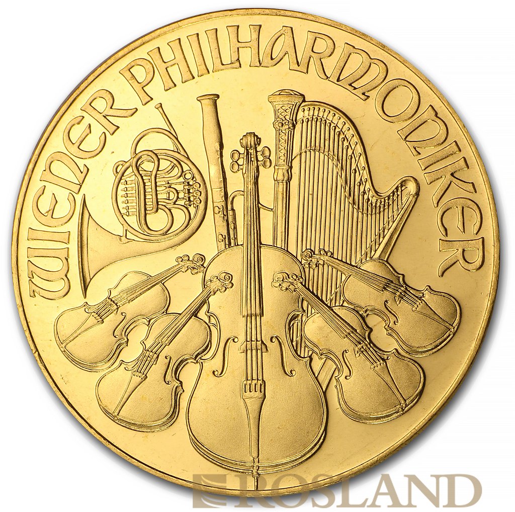1 Unze Goldmünze Wiener Philharmoniker 1990