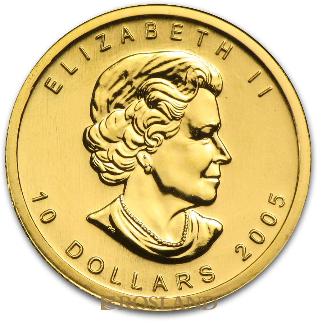 1/4 Unze Goldmünze Kanada Maple Leaf 2005
