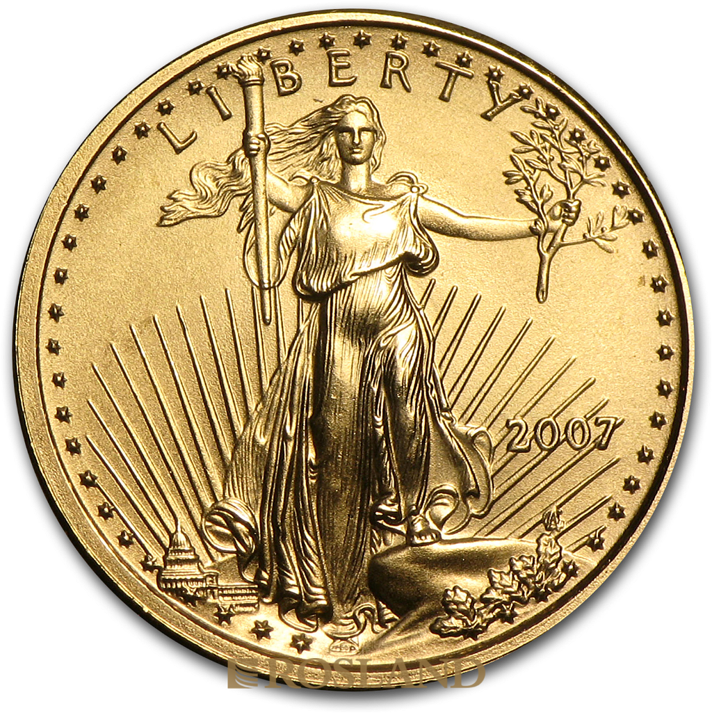 1/10 Unze Goldmünze American Eagle 2007