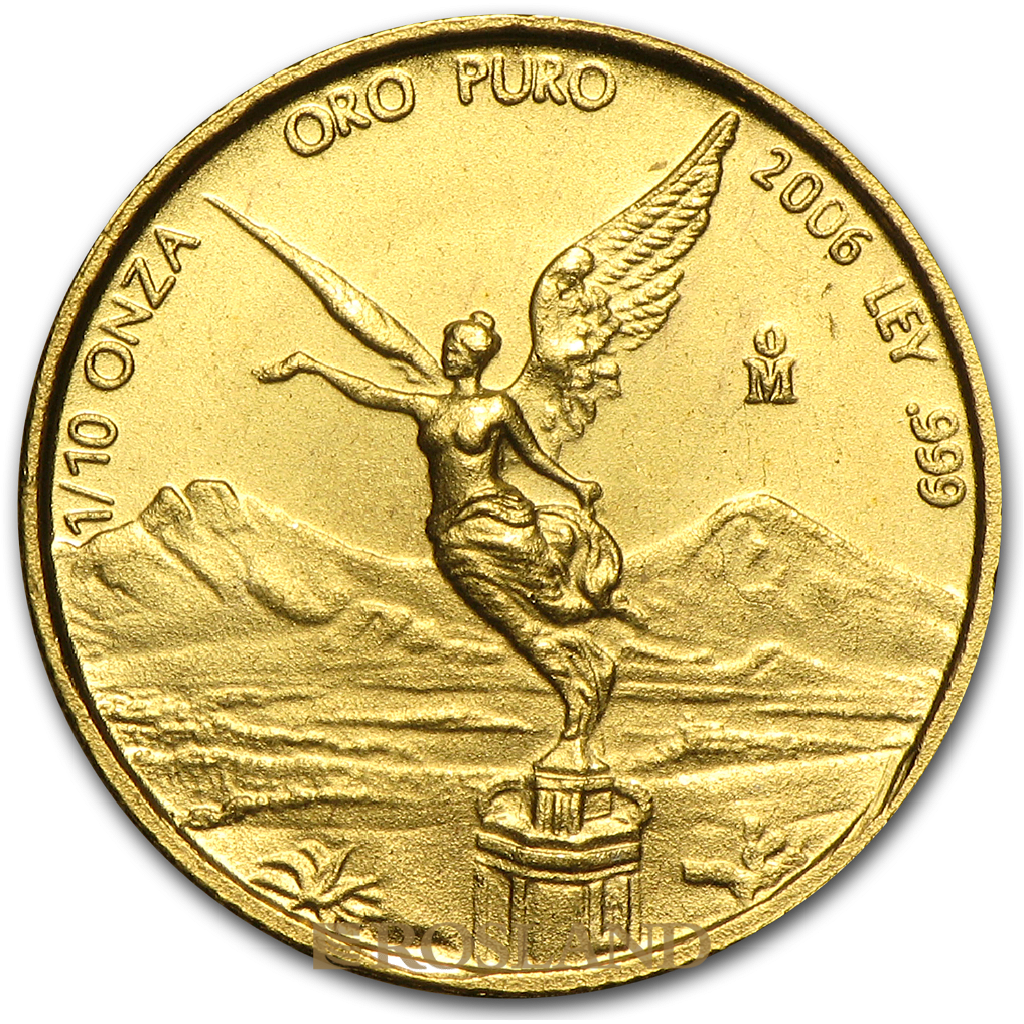1/10 Unze Goldmünze Mexican Libertad 2006