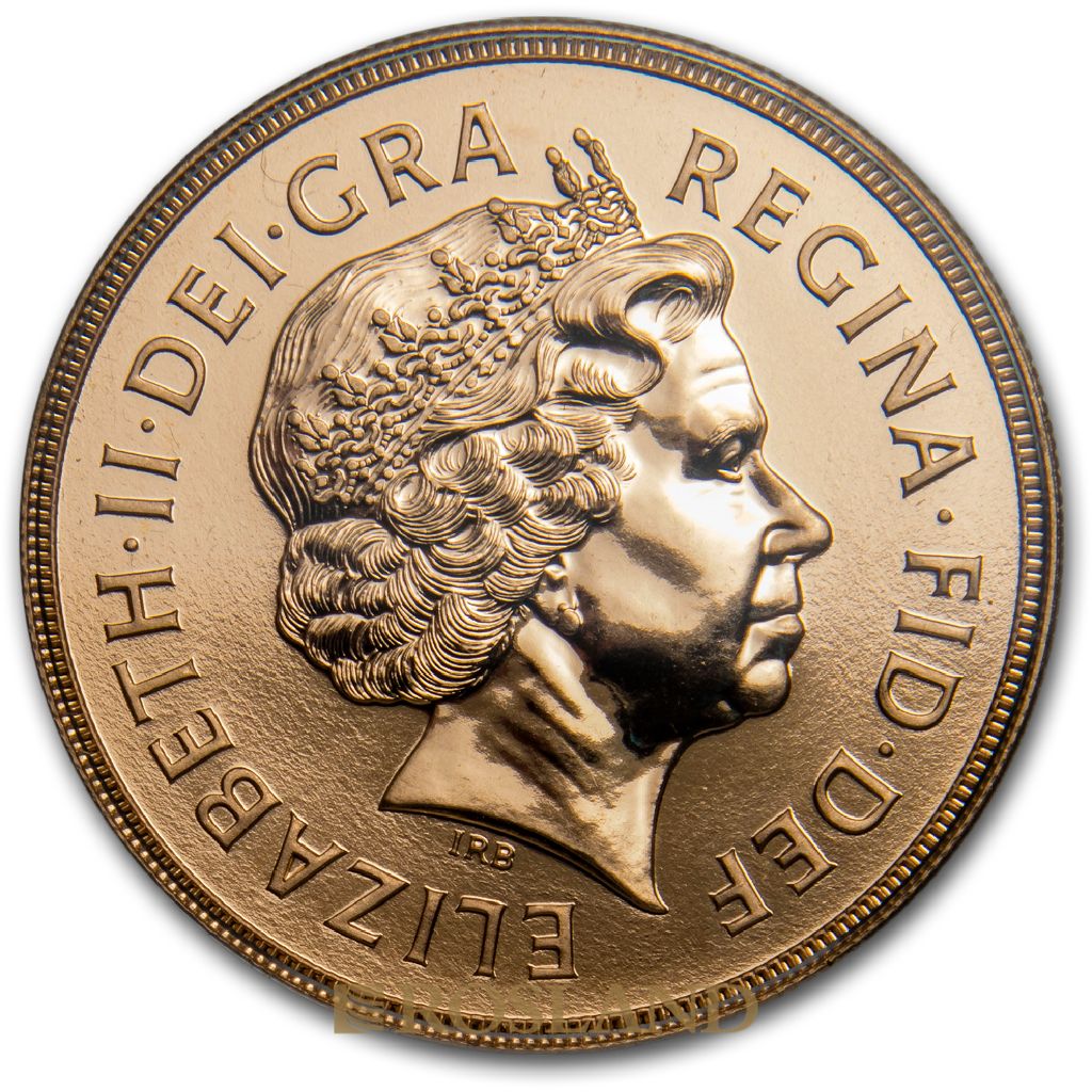 5 Sovereign Goldmünze Großbritannien 1998 (Box, Zertifikat)