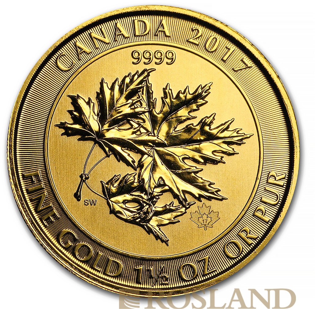 1/5 Unze Goldmünze Kanada Maple Leaf 2017
