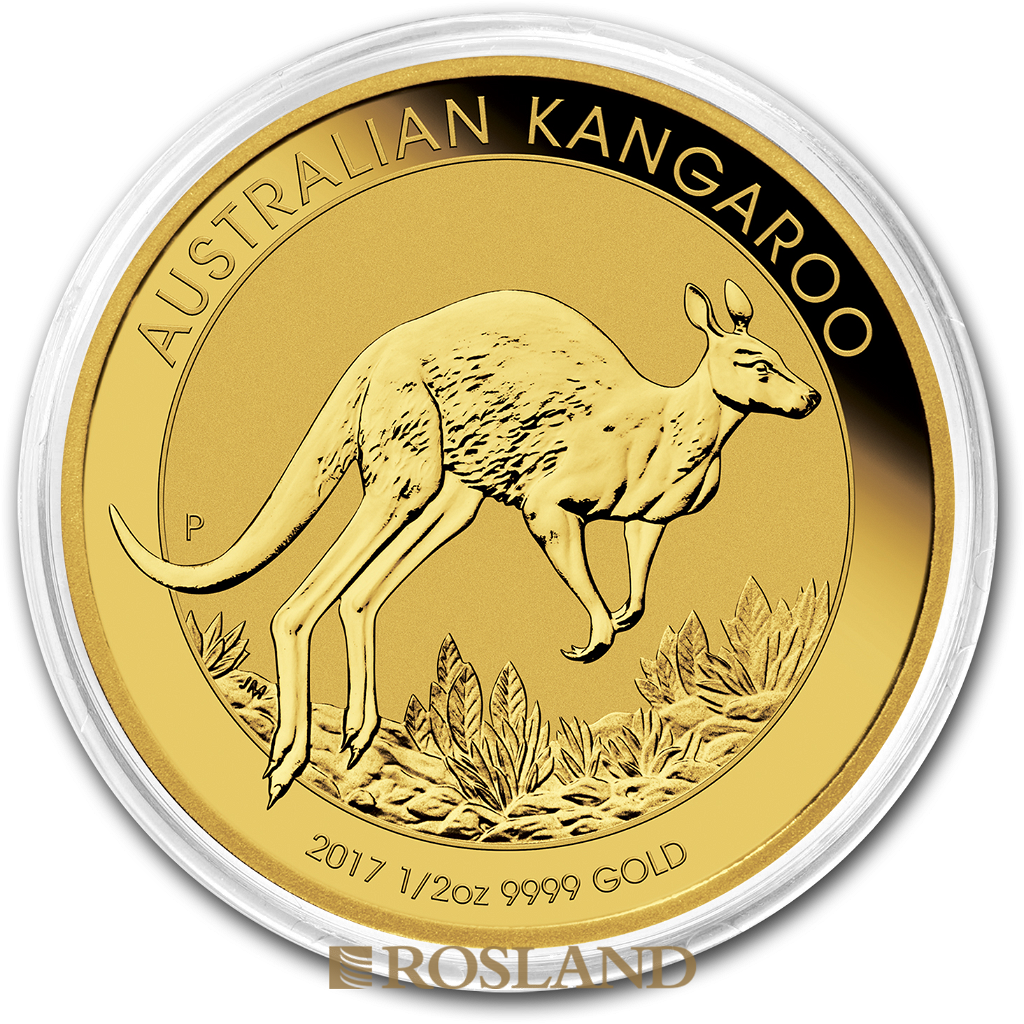 1/2 Unze Goldmünze Australien Känguru 2017