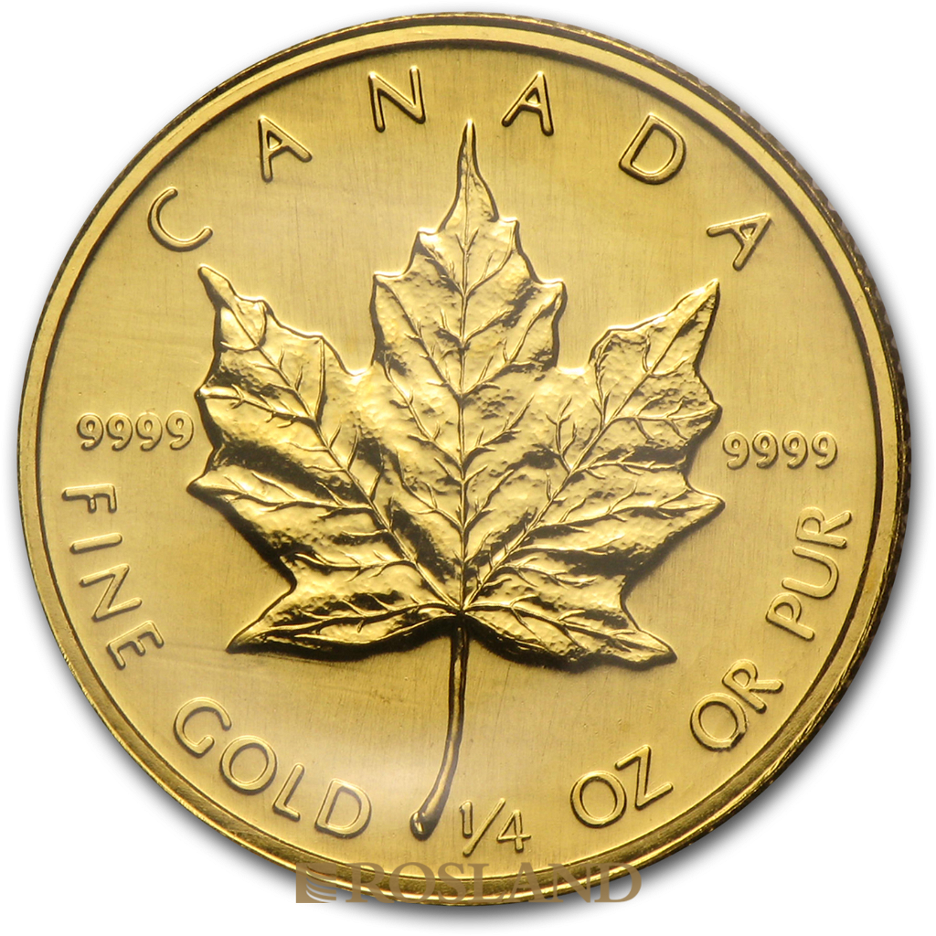 1/4 Unze Goldmünze Kanada Maple Leaf 1989