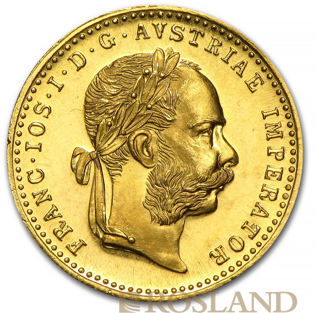 1 Gold-Dukat Münze Österreich 1915 Prooflike