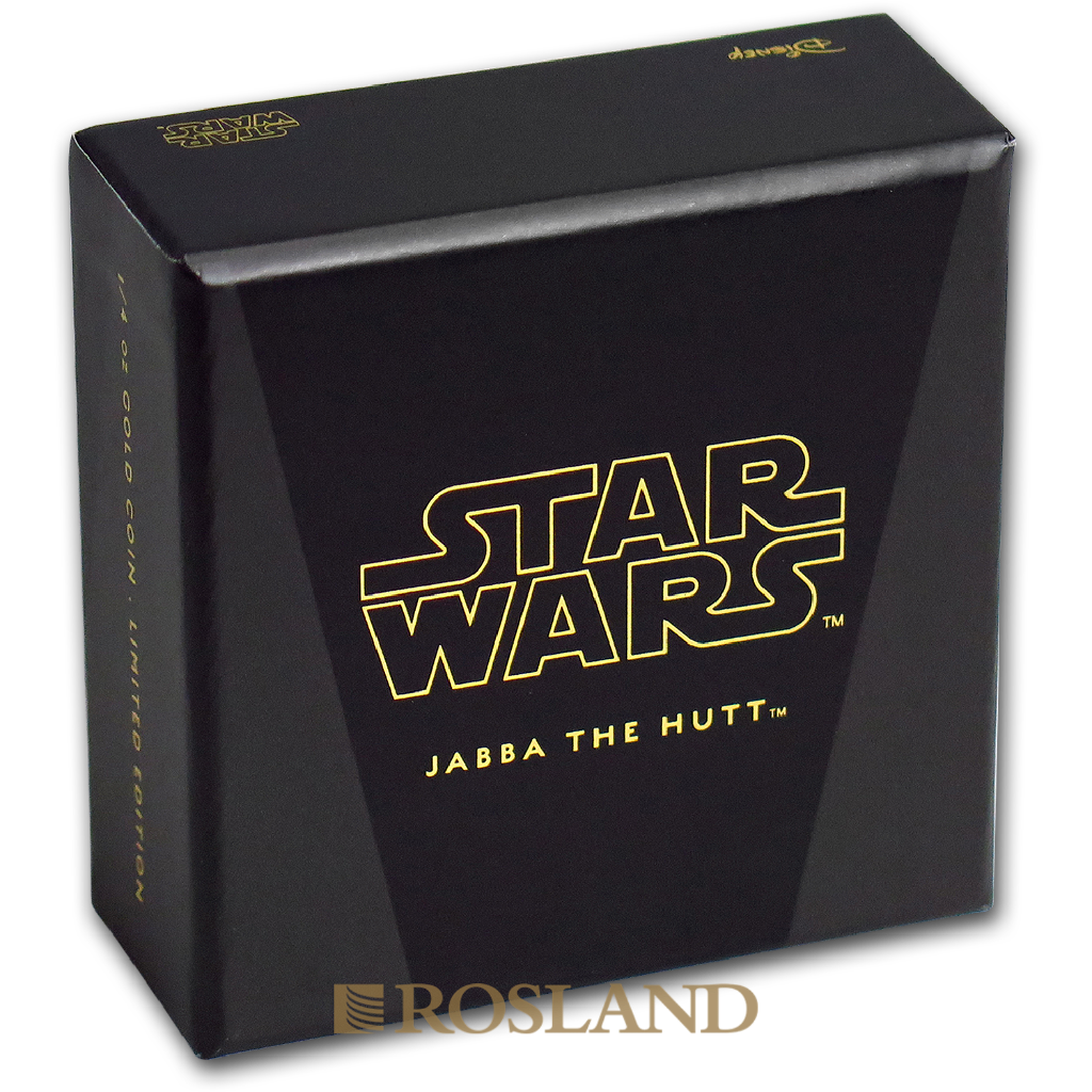 1/4 Unze Goldmünze Star Wars™ Jabba Tthe Hutt 2018 PP (Box, Zertifikat)