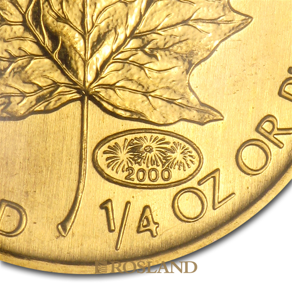 1/4 Unze Goldmünze Kanada Maple Leaf 2000