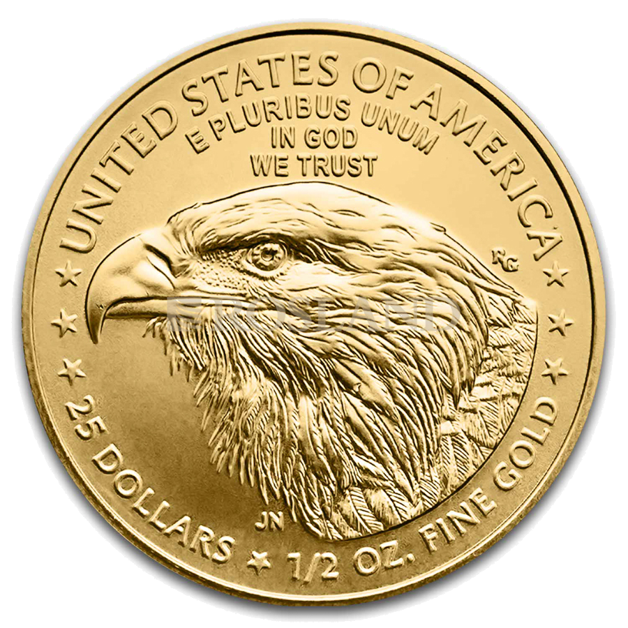 1/2 Unze Goldmünze American Eagle 2025 NGC MS-70 First Day