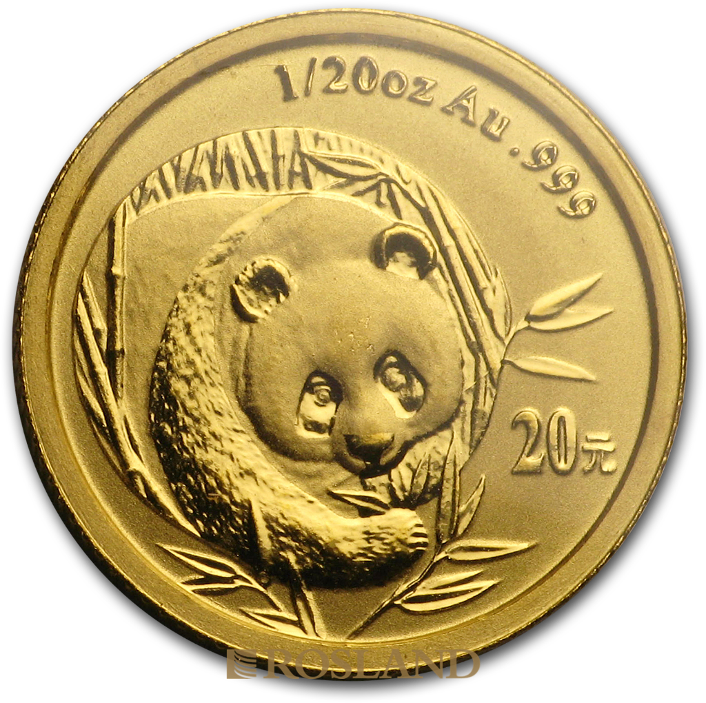 1/20 Unze Goldmünze China Panda 2003