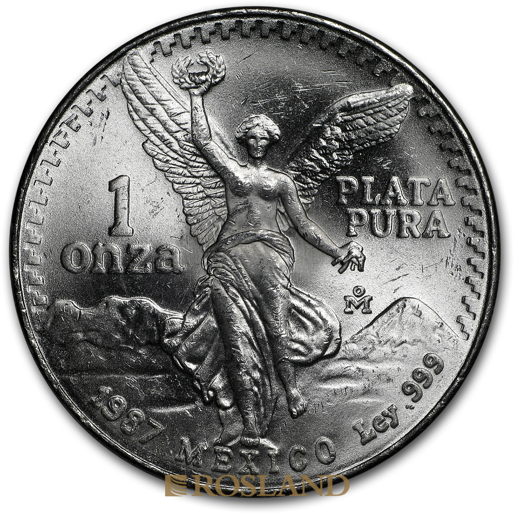 1 Unze Silbermünze Mexican Libertad 1987