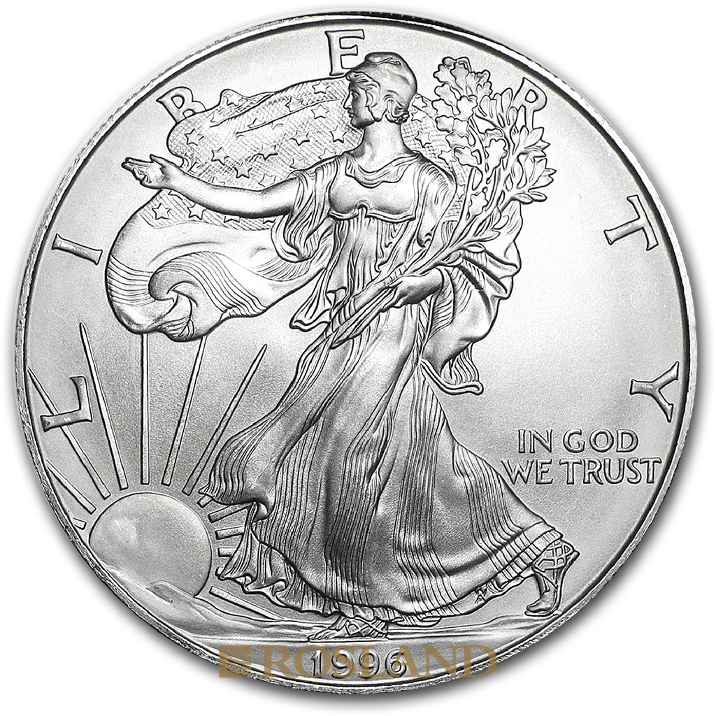 1 Unze Silbermünze American Eagle 1996