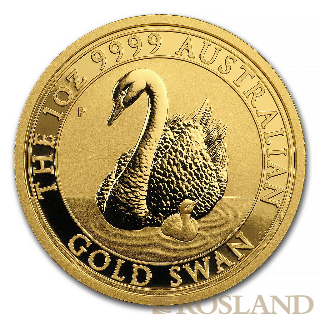 1 Unze Goldmünze Australien Schwan 2018