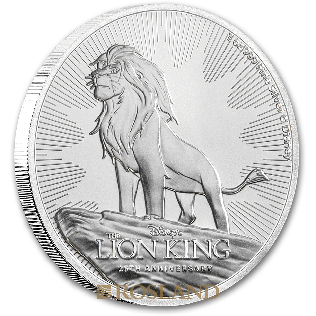 1 Unze Silbermünze Disney® 25 Jahre König der Löwen 2019