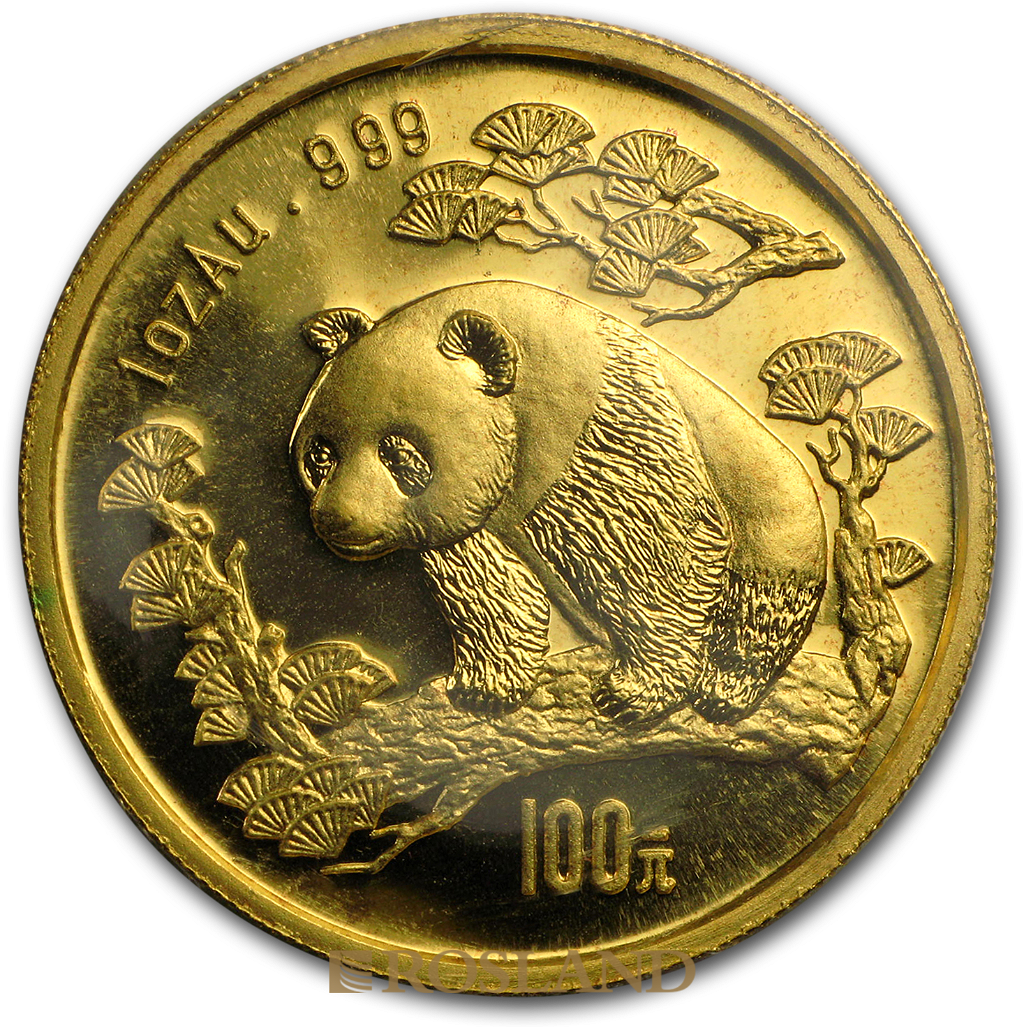 1 Unze Goldmünze China Panda 1997