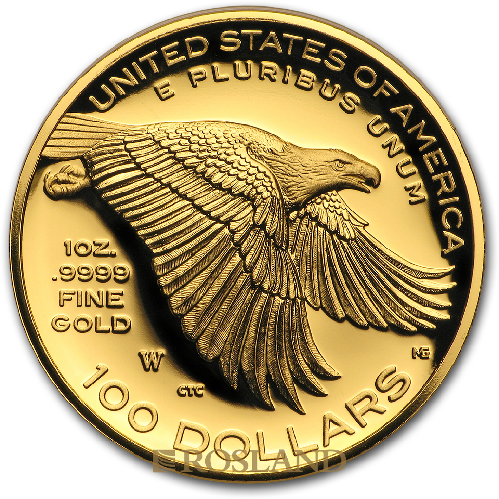 1 Unze Goldmünze American Liberty 2017 PL (HR, Box, Zertifikat)