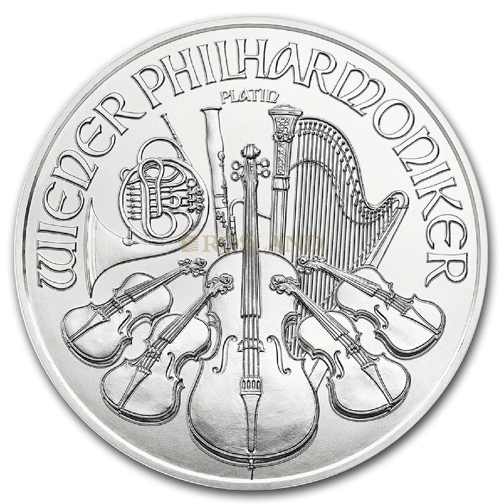 1 Unze Platinmünze Wiener Philharmoniker 2021