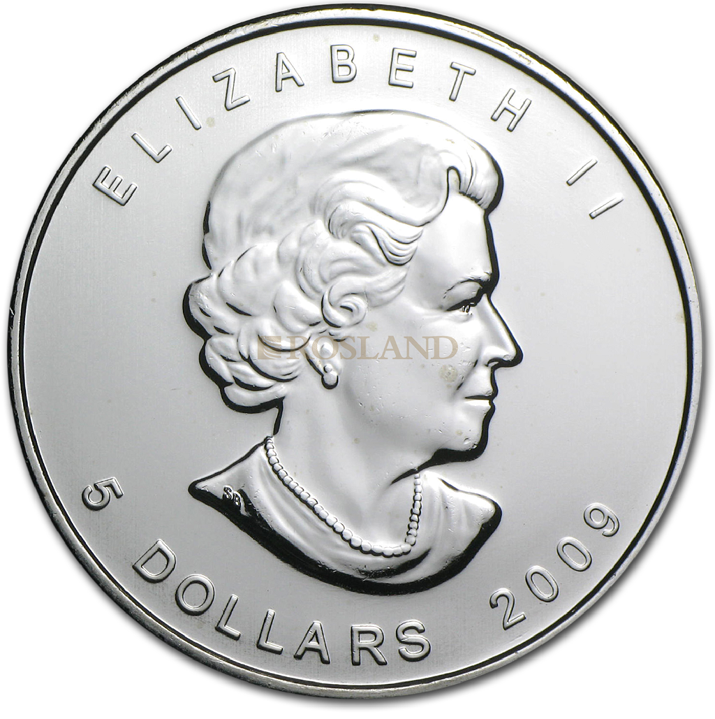 1 Unze Silbermünze Kanada Maple Leaf 2009