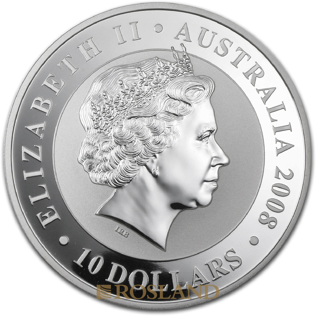 10 Unzen Silbermünze Koala 2008