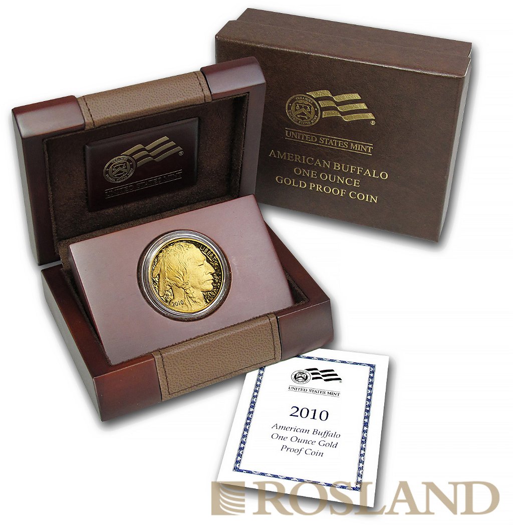 1 Unze Goldmünze American Buffalo 2010 PP (Box, Zertifikat)