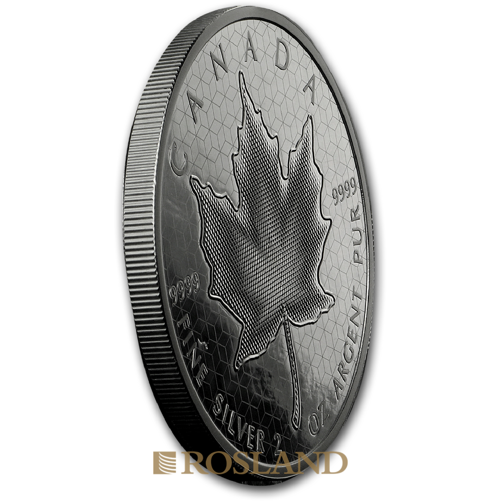 2 Unzen Silbermünze Kanada Maple Leaf Pulsating 2020 (Box, Zertifikat)