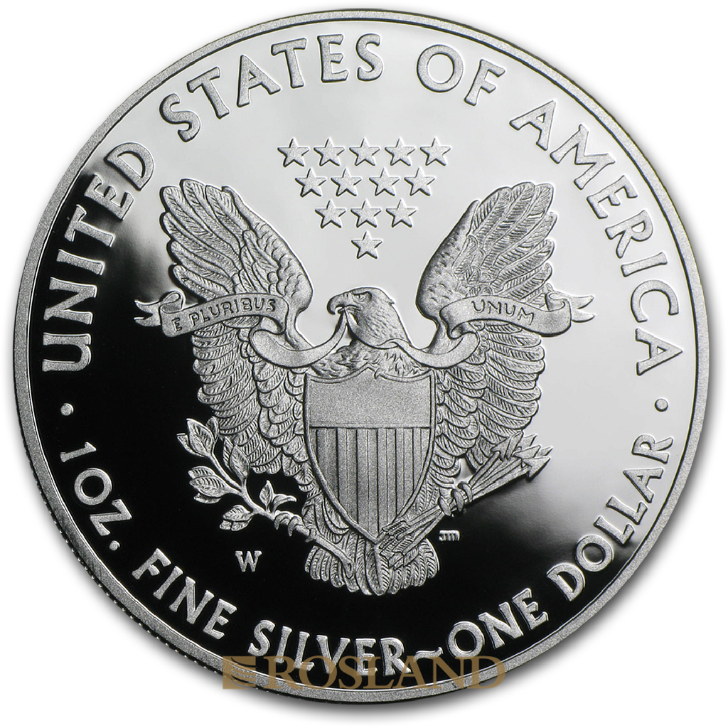 1 Unze Silbermünze American Eagle 2019 (W) PP PCGS PR-70 (FS, DCAM)