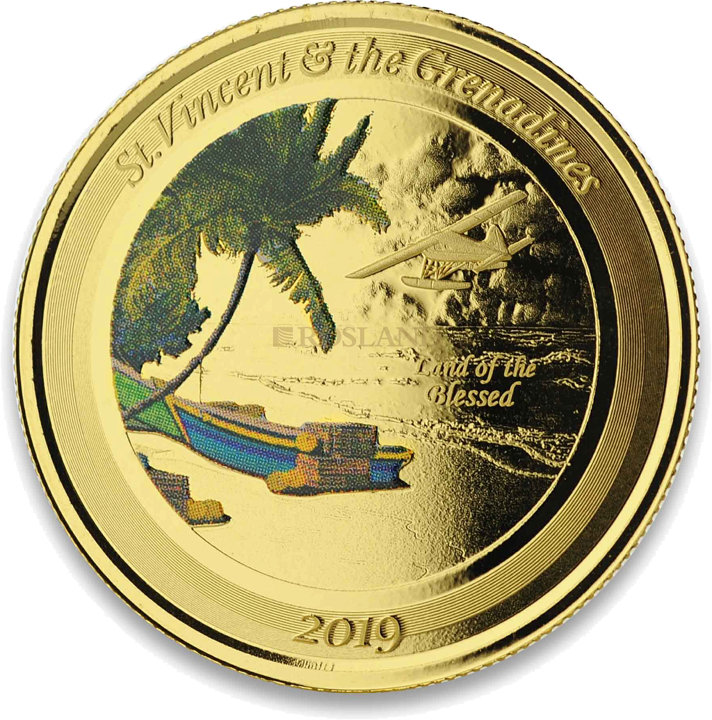 1 Unze Goldmünze EC8 St. Vincent & The Grenadines 2019 PP (Koloriert, Box, Zertifikat)