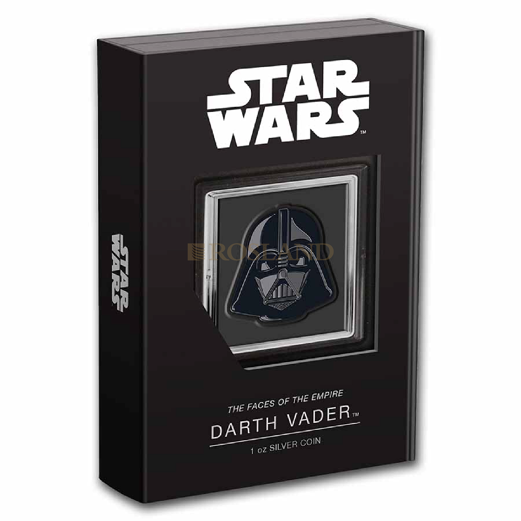 1 Unze Silbermünze Star Wars™ Faces of the Empire - Darth Vader Helm 2021 PP (Box, Zertifikat)