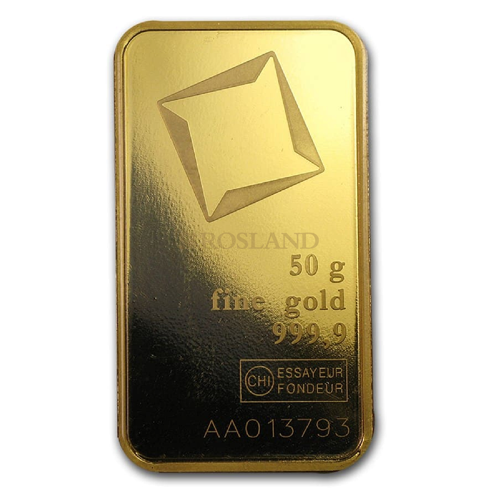 50 Gramm Goldbarren Valcambi