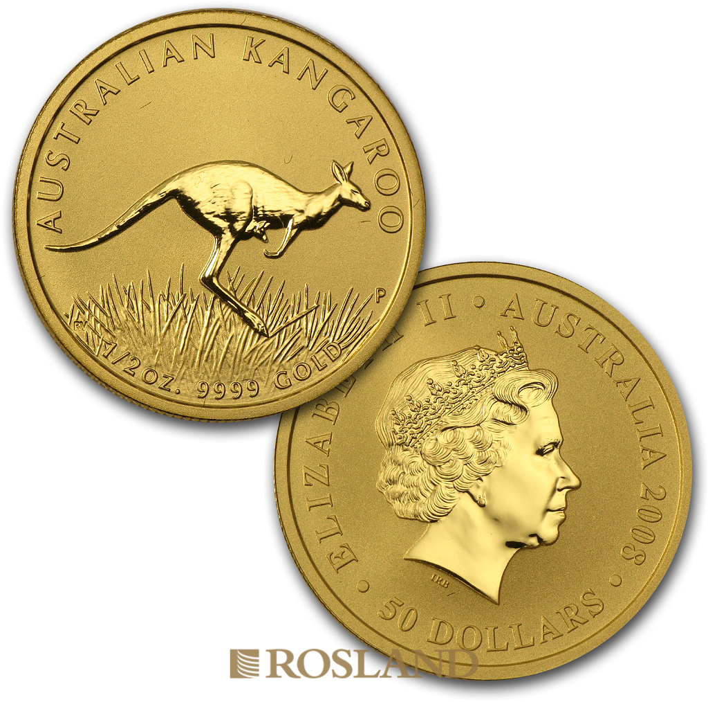 1,9 Unzen 6 Goldmünzen Set Australien Känguru 2008 (Box, Zertifikat)