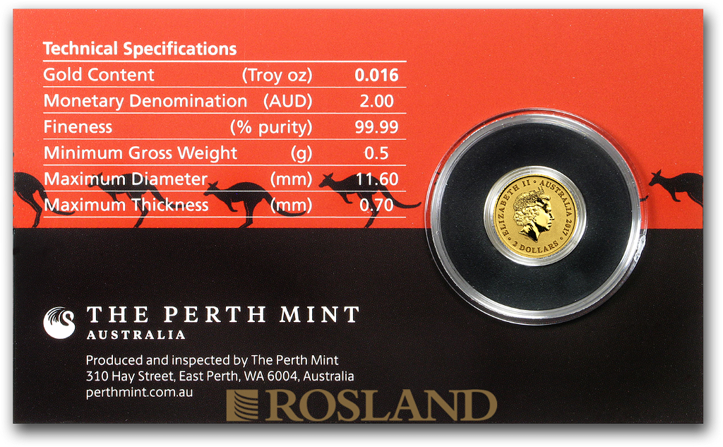 1/2 Gramm Goldmünze Australien Känguru 2017 (Blister, Zertifikat)
