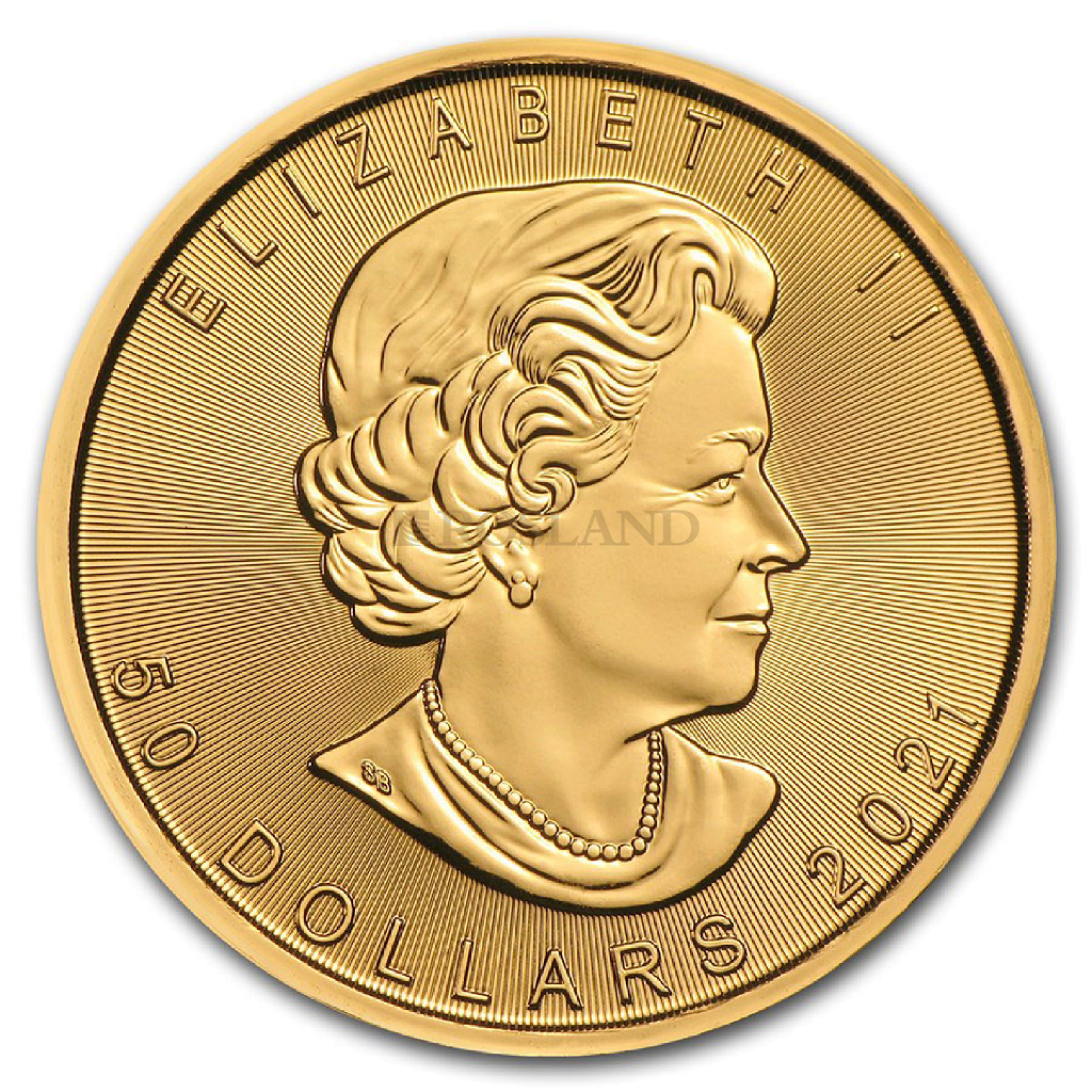 1 Unze Goldmünze Kanada Maple Leaf 2021