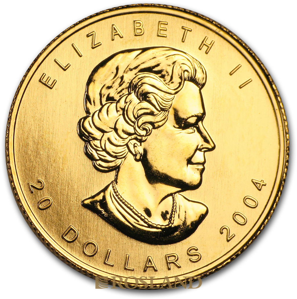 1/2 Unze Goldmünze Kanada Maple Leaf 2004