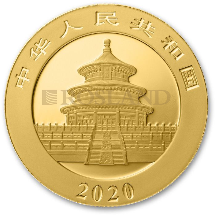 15 Gramm Goldmünze China Panda 2020