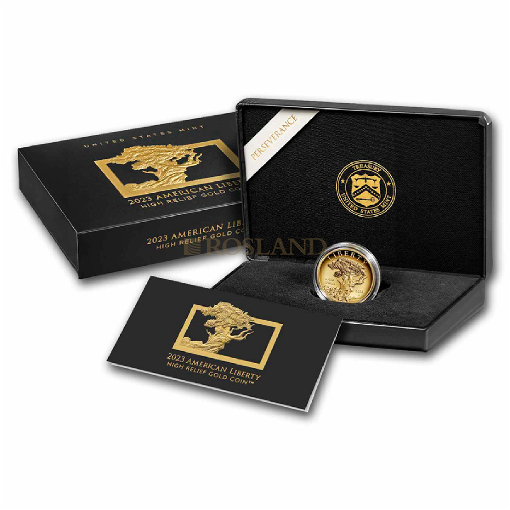 1 Unze Goldmünze American Liberty 2023 PL (HR, Box, Zertifikat)