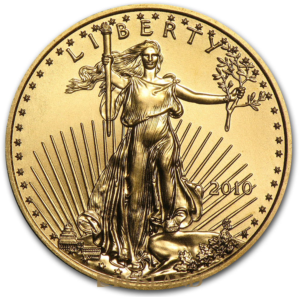 1/4 Unze Goldmünze American Eagle 2010