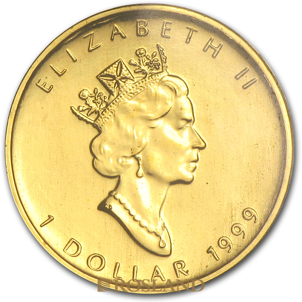 1/20 Unze Goldmünze Kanada Maple Leal 20 Jahre Jubiläum 1999