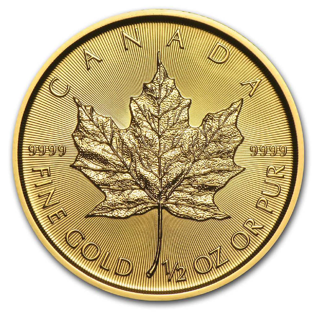 1/2 Unze Goldmünze Kanada Maple Leaf 2021
