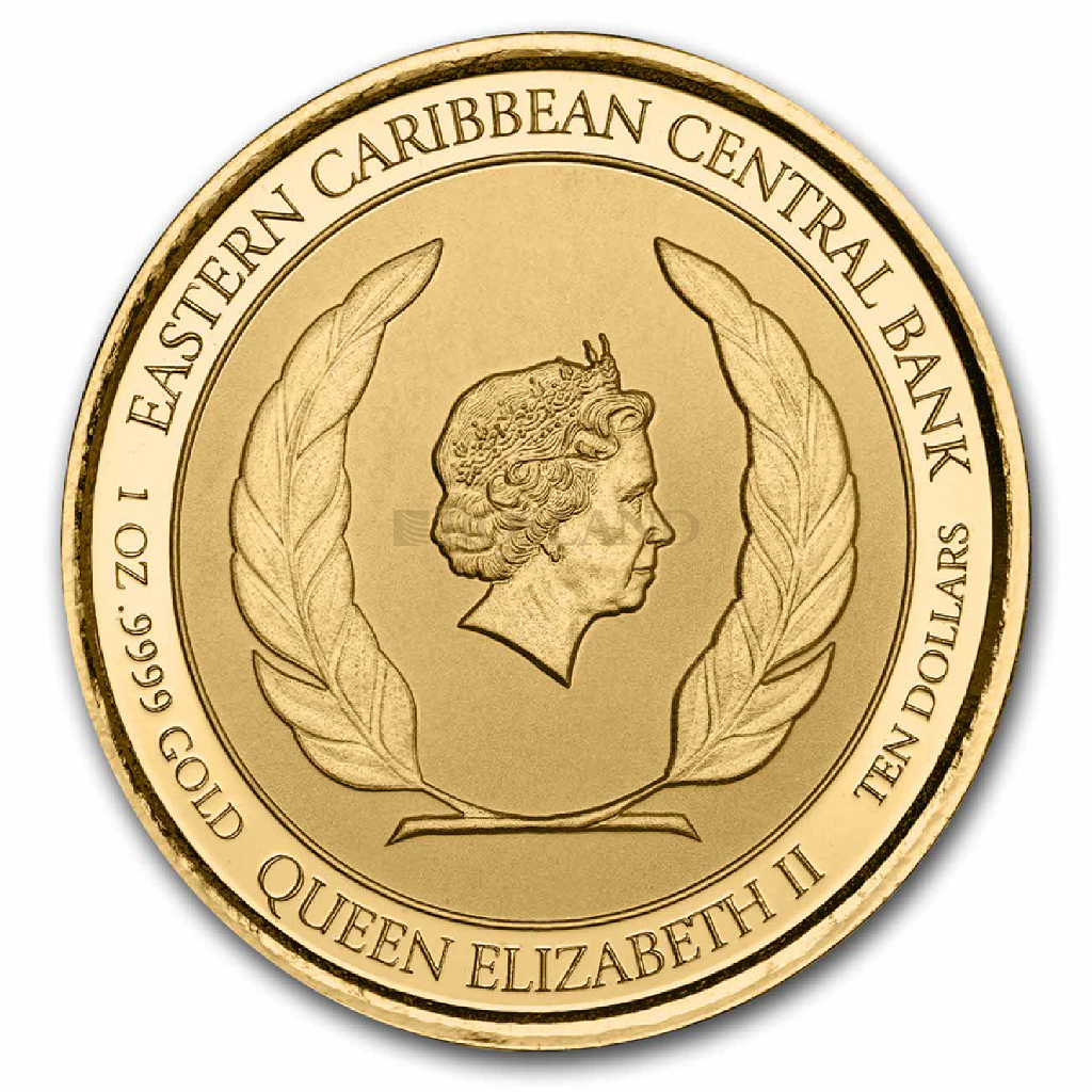 1 Unze Goldmünze EC8 Antigua & Barbuda Coat of Arms (Blister, Zertifikat)