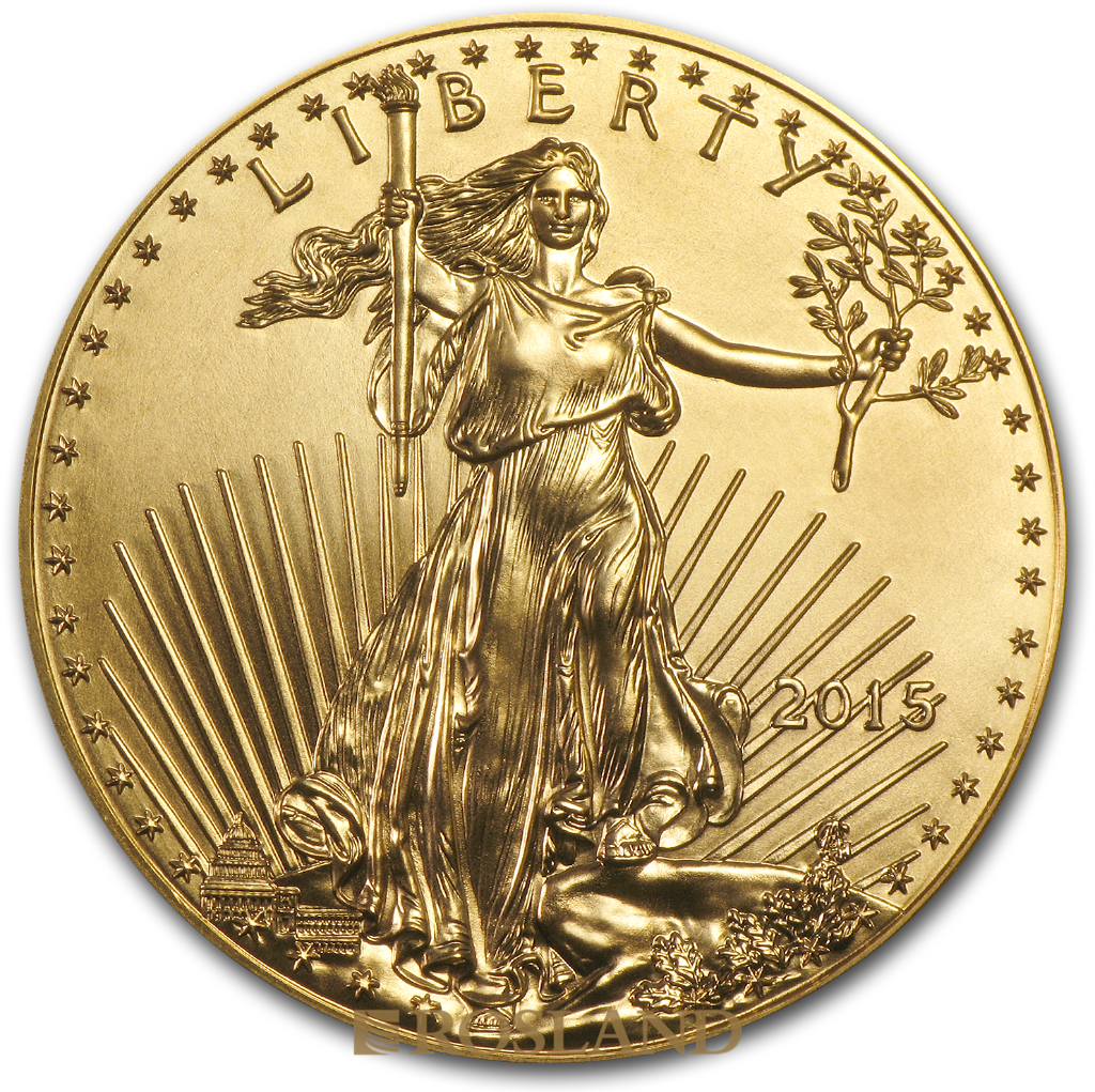 1 Unze Goldmünze American Eagle 2015