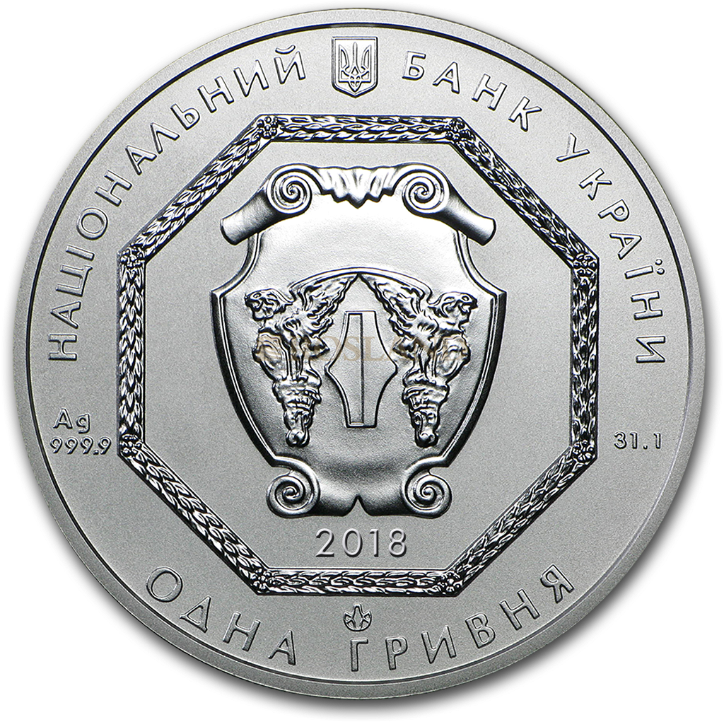 1 Unze Silbermünze Ukraine Erzengel Michael 2018