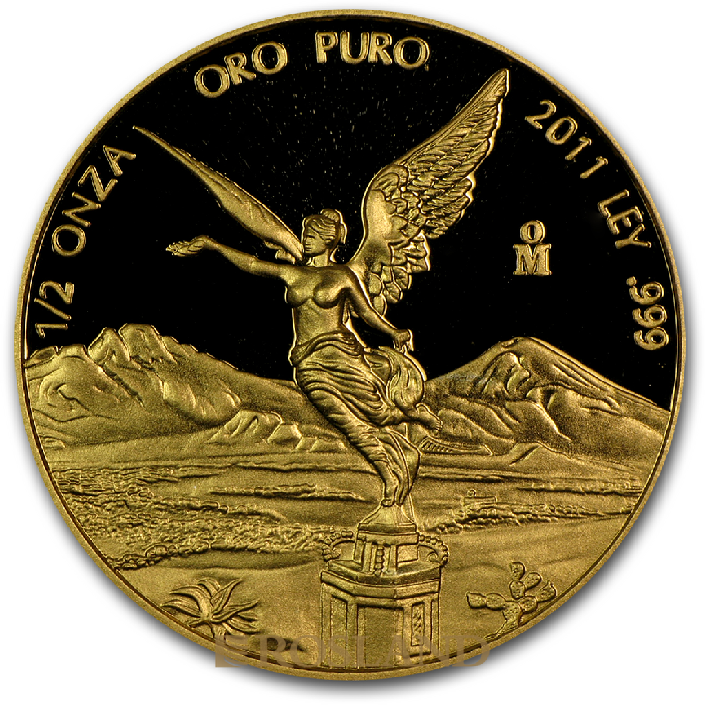 1,9 Unzen 5 Goldmünzen Set Mexican Libertad 2011 PP (Box, Zertifikat)