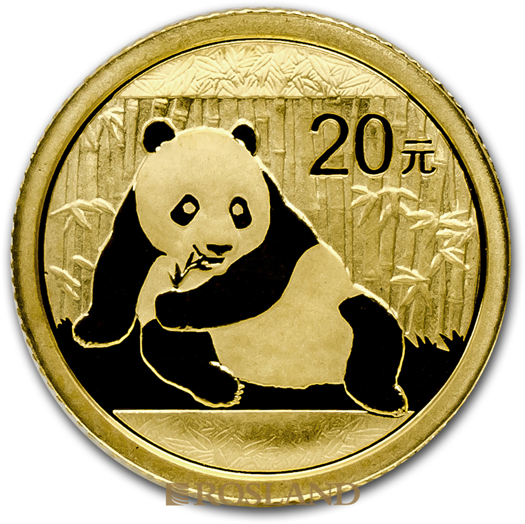 1/20 Unze Goldmünze China Panda 2015