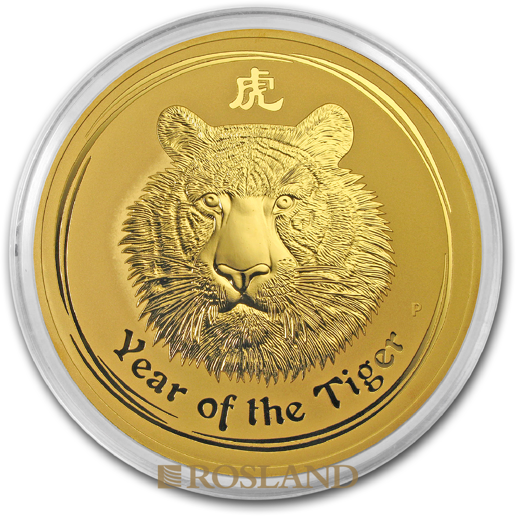 1 Kilogramm Goldmünze Lunar 2 Tiger 2010