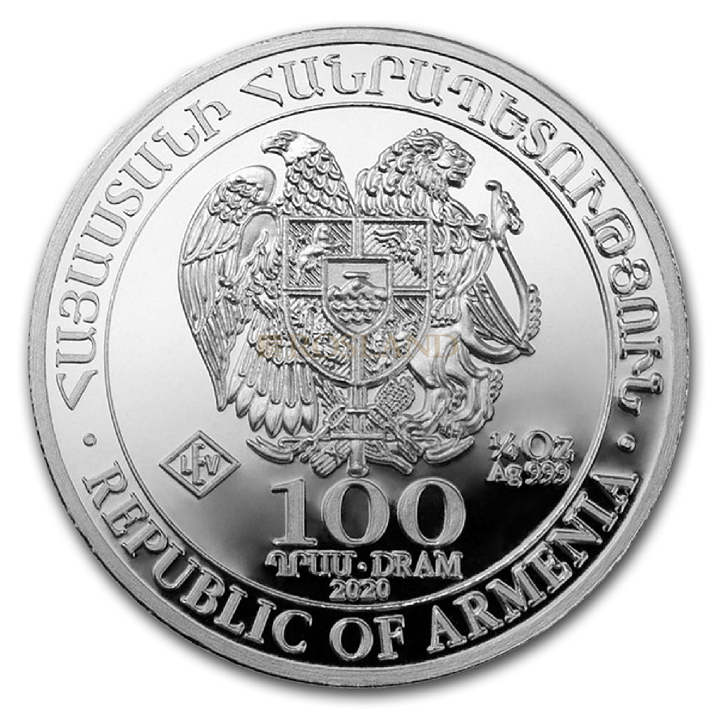 1/4 Unze Silbermünze Armenien Arche Noah 2020