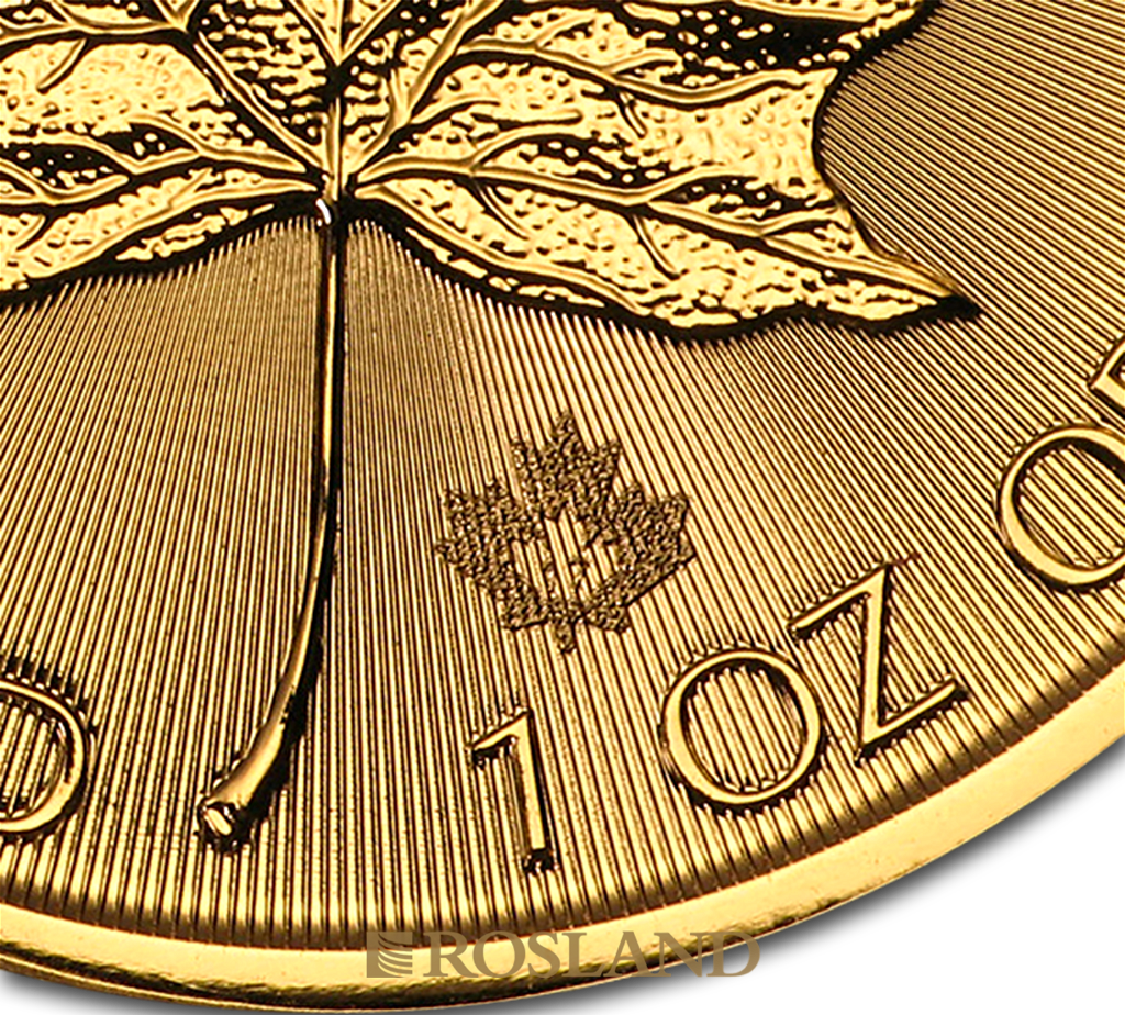1 Unze Goldmünze Kanada Maple Leaf 2017