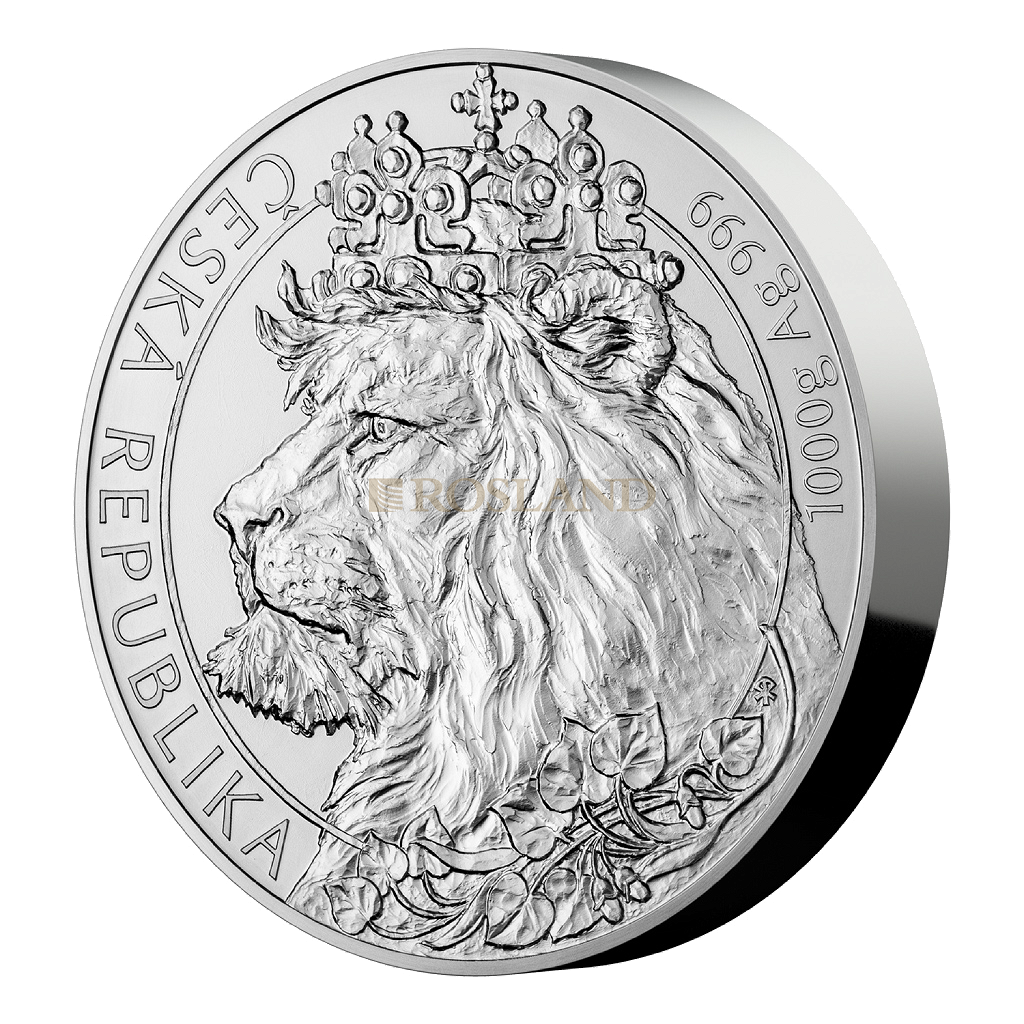 1 Kilogramm Silbermünze Tschechischer Löwe 2021