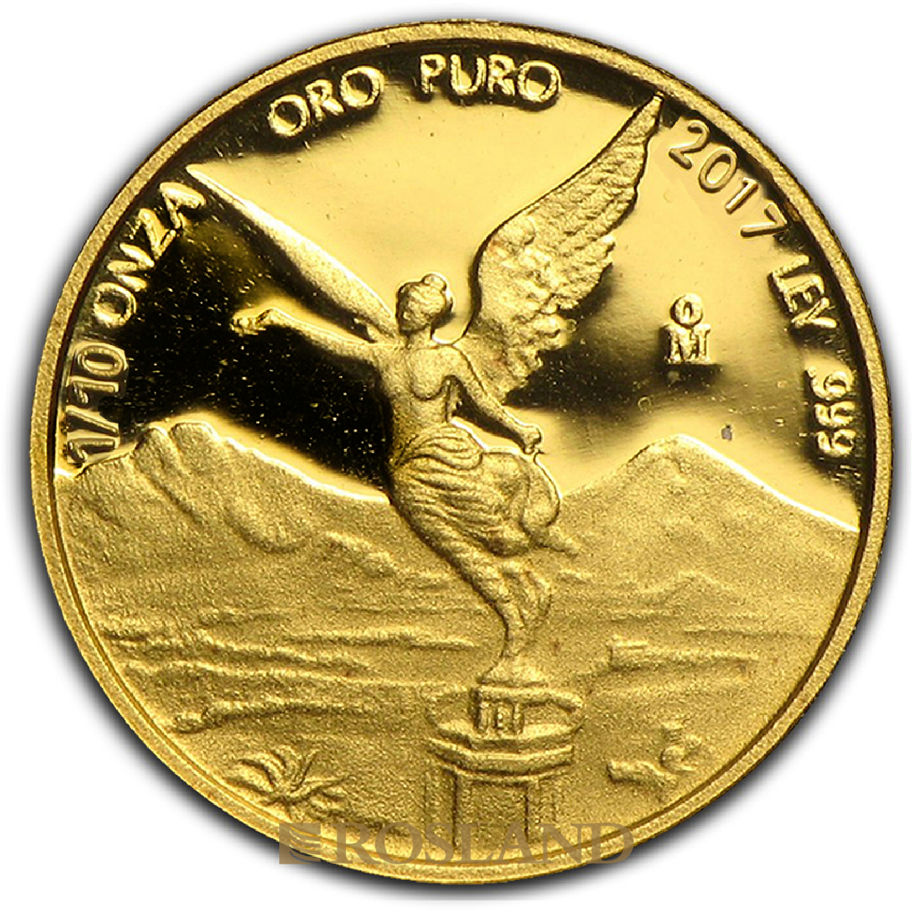 1/10 Unze Goldmünze Mexican Libertad 2017 PP