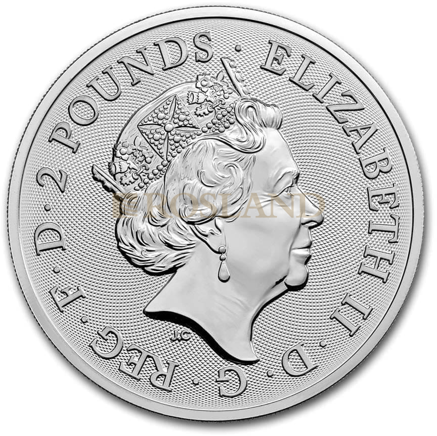 1 Unze Silbermünze Great Britain Jahr der Ratte 2020