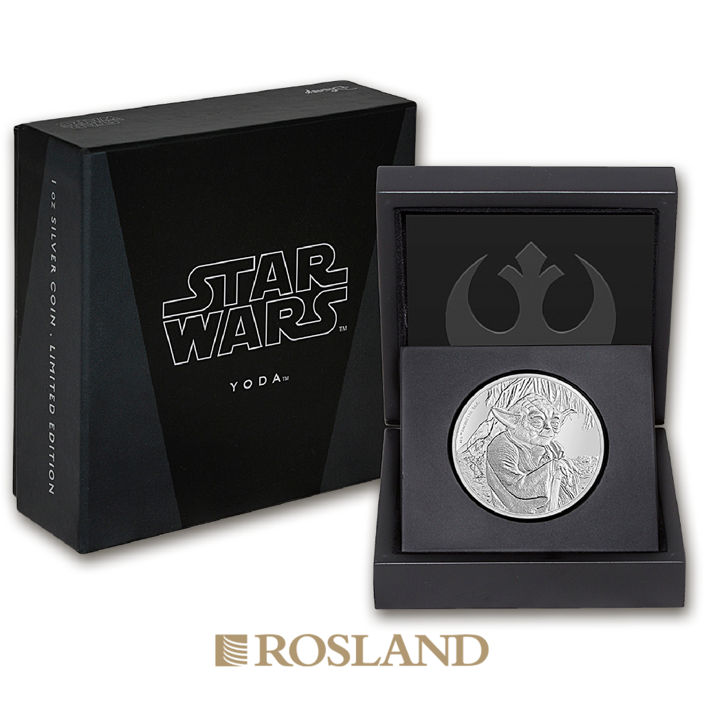 1 Unze Silbermünze Star Wars™ Yoda 2016 PP (Box, Zertifikat)